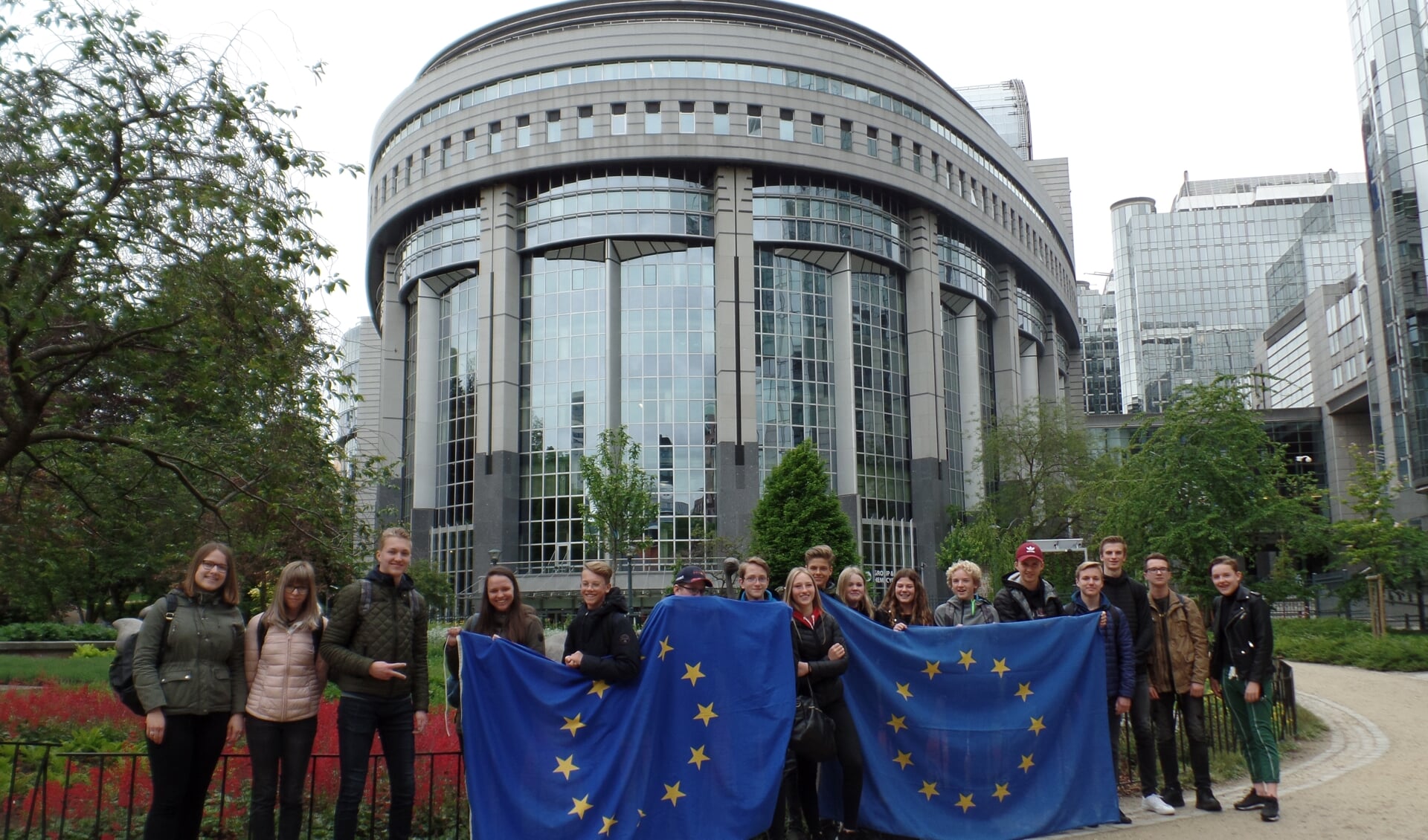 Het bezoek van de leerlingen van het Han Fortmann aan Brussel stond in het teken van de Europese Verkiezingen.