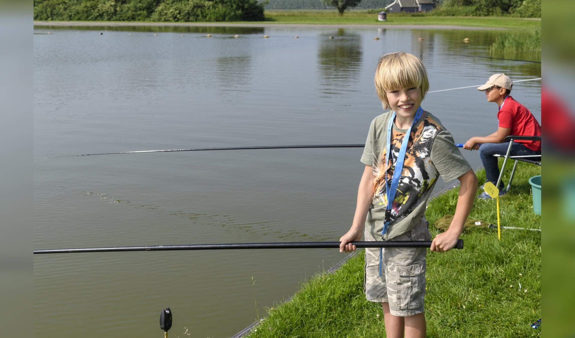 Kinderen die beter willen leren wedstrijdvissen, kunnen bij de Visput een clinic volgen.