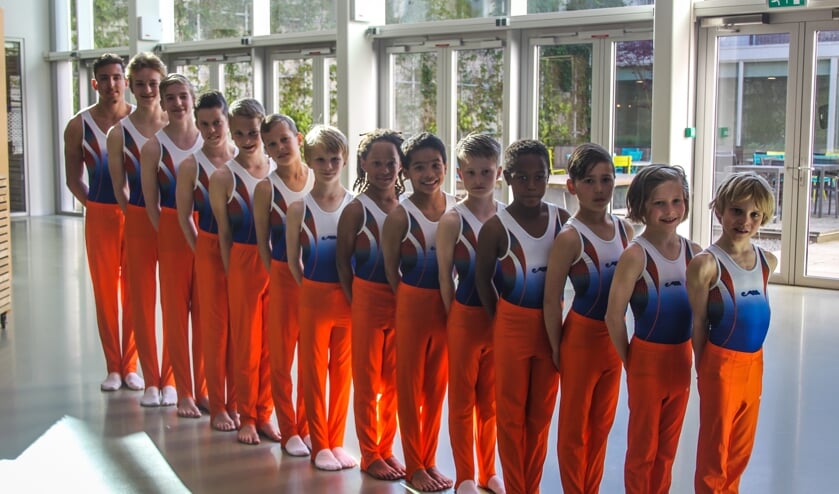 Deze turners van Saturna komen dit weekend in actie tijdens de NK heren.