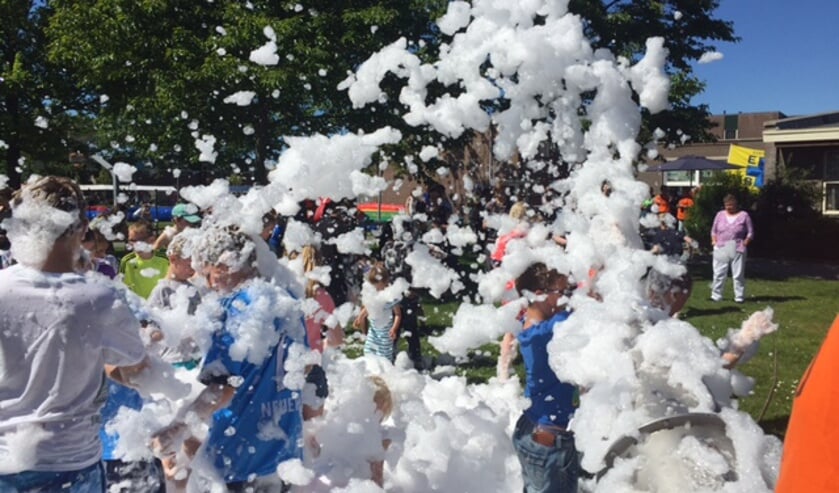De HemelvaartsFair wordt afgesloten met een schuimparty voor kinderen.