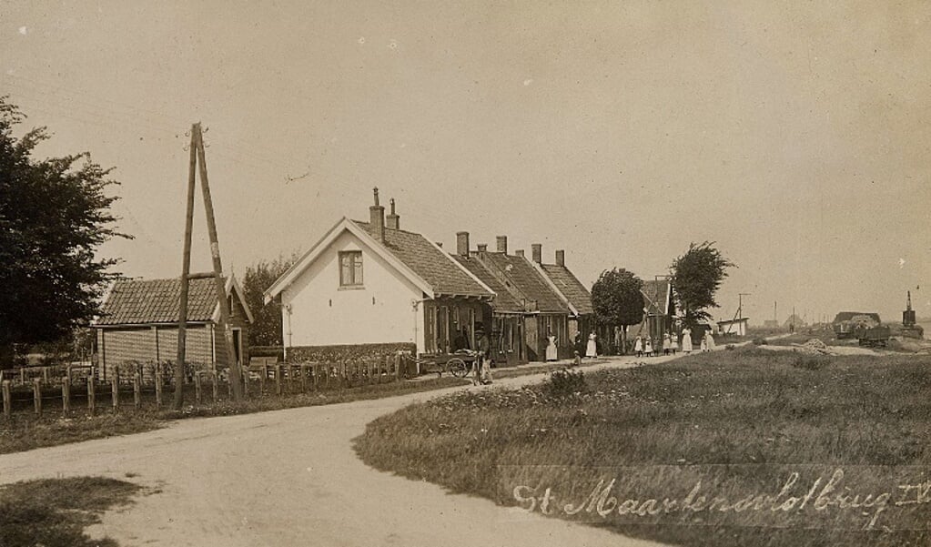 Sint Maartensvlotbrug, rond circa 1916.