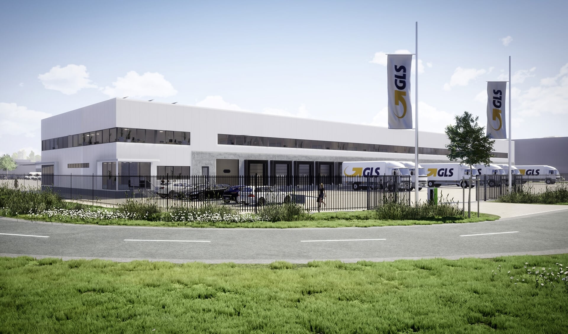Na voltooiing van het nieuwe depot in het Atlaspark in de haven van Amsterdam, zal GLS beschikken over een distributieruimte van 6.200 vierkante meter. 