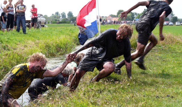 Racen door de blubber.