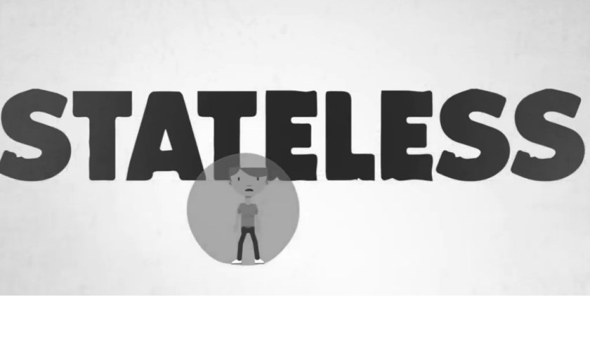 Stateloos zijn, betekent dat je geen nationaliteit, geen paspoort en geen rechten hebt.