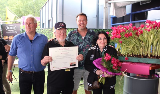 V.l.n.r. Jan Ligthart, Jan Smeets, Marcel Meijer en Till Smeets.