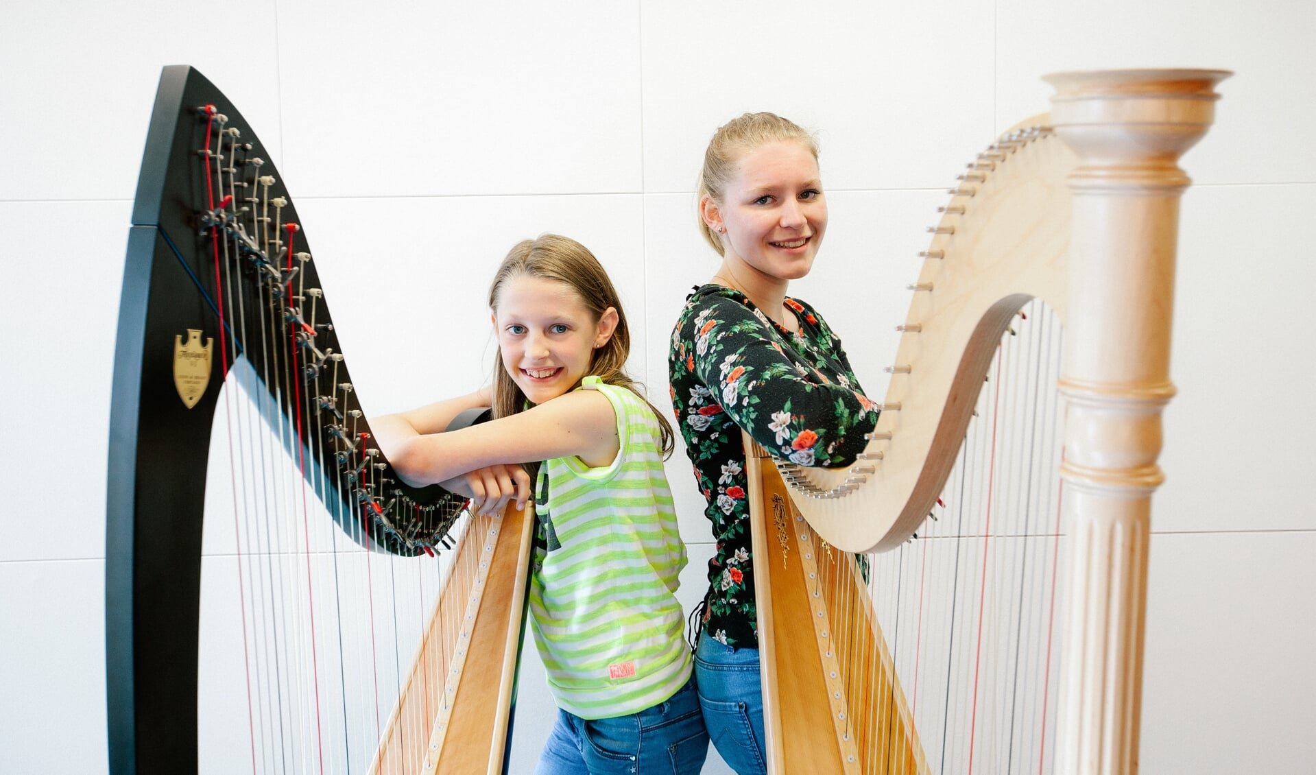 Leerlingen van het Cultuurhuis verzorgen het harpconcert.