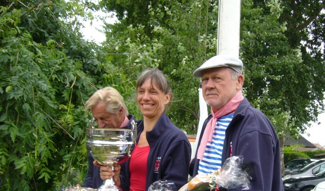 v.l.n.r. Chris 'tHart, Ilse Dekker, Douwe van den Berg