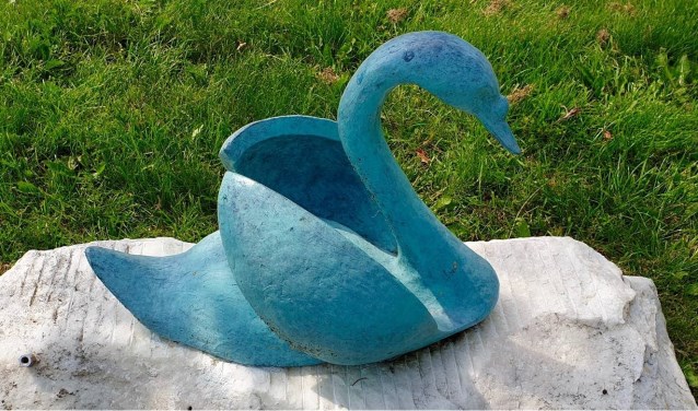 De zwaan, verbonden aan het wapen van de polder
