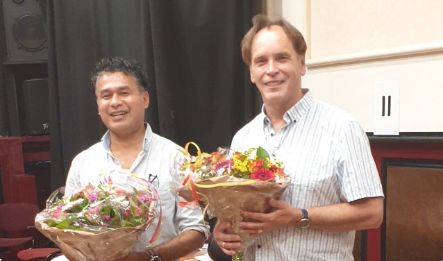 Jaap Dijkhuis (rechts) en Ed Latuhette.