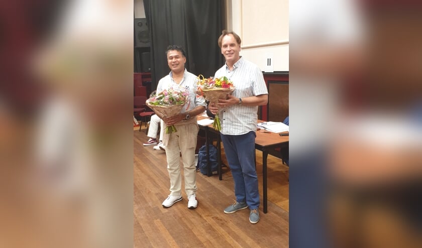 Jaap Dijkhuis (rechts) en Ed Latuhette.