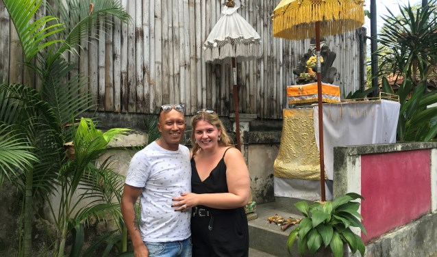 Ferdie en Zahra op Bali.