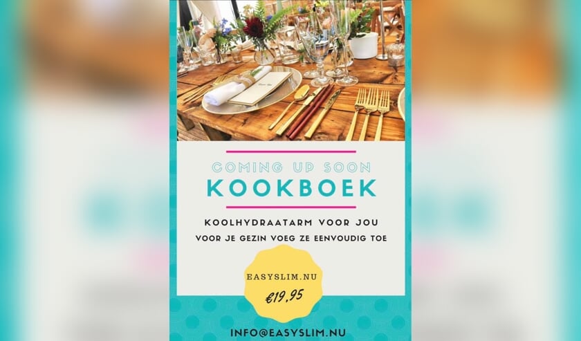 Het kookboek van Easyslim met heerlijke koolhydraat-arme recepten.