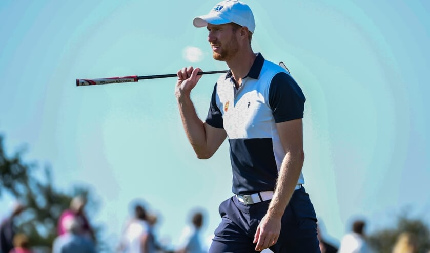 Wil Besseling in het KLM Open. ,,De manier waarop ik speelde en mezelf heb laten zien, dat was gewoon top. Ik heb echt genoten.''