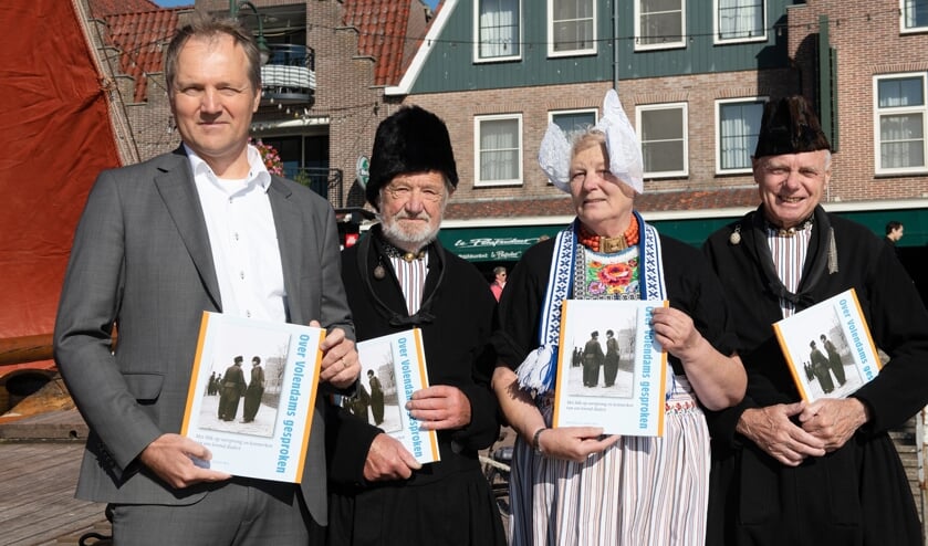 V.l.n.r. André Kes, Ger en Griet Schilder (Loege) en Jaap Mooyer