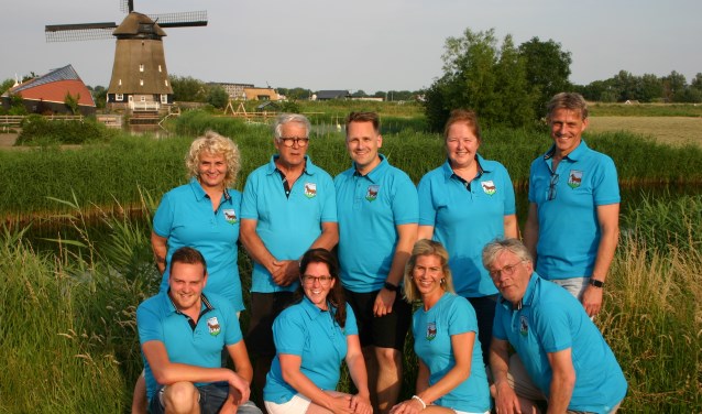 Op de bovenste rij v.l.n.r.: Lydia Bekhuis, Henk van 't Hul, Remco Drost, Carola van Doorn en Vincent Bekhuis Onderste rij v.l.n.r.: Nick Huibers, Ilse Kaastra, Daniëlle de Gier en René Bruns