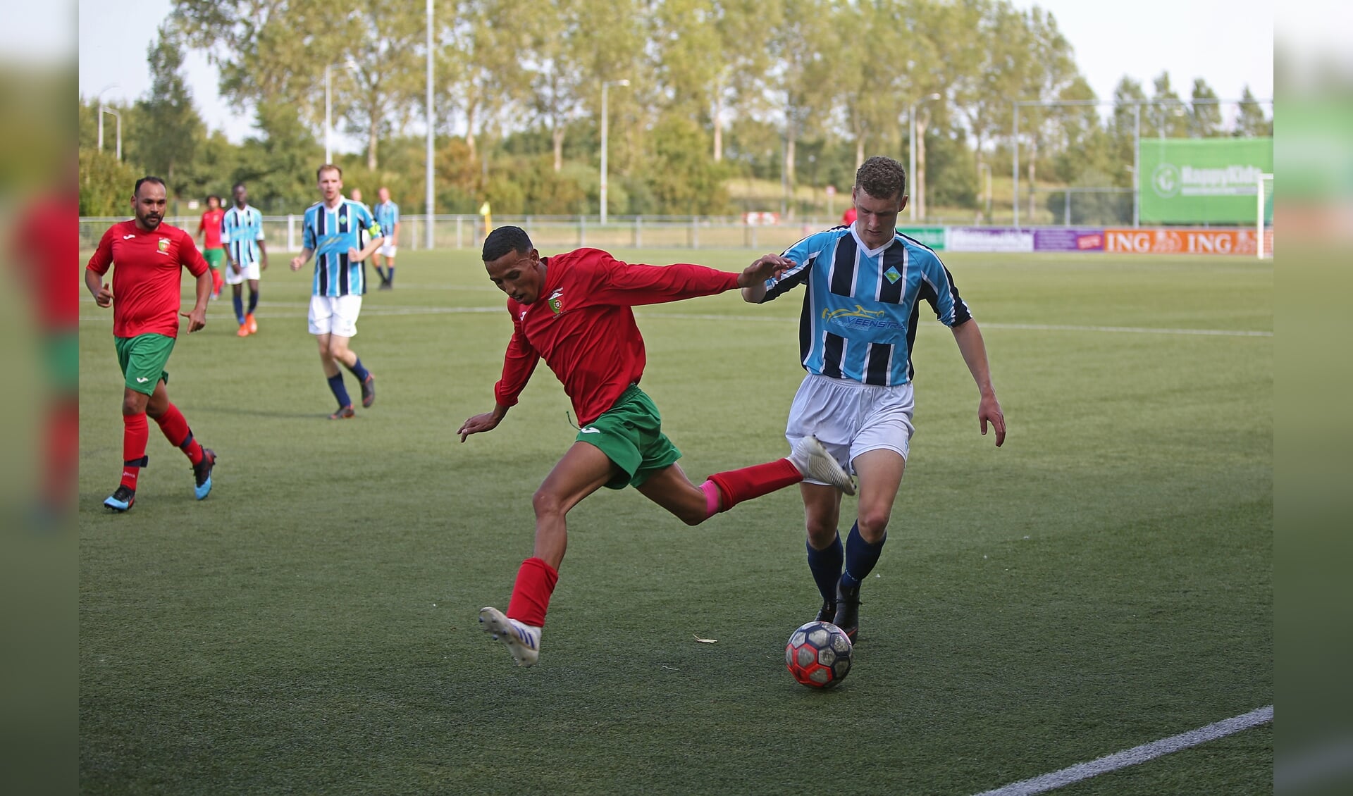 UNO en FC Portugaal zijn aan elkaar gewaagd wat een aantrekkelijke wedstrijd oplevert. 