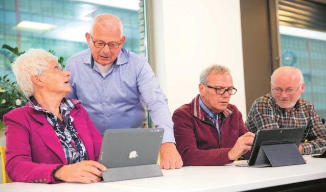 Leren omgaan met de computer.