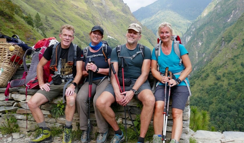 Hanneke en Ton Spijker uit Oudkarspel en Marijke en Herman Hemels uit Alkmaar reisden door Nepal.
