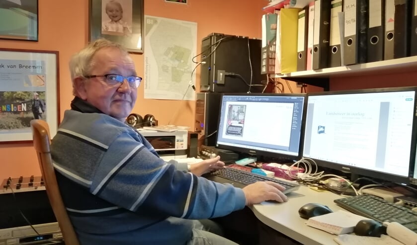 Henk van Breemen werkt elke dag aan het boek.