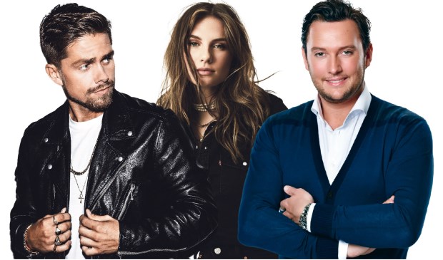 André Hazes, Maan en Tino Martin; drie van de vijf acts die 20 juni optreden in de megatent op het Pelmolenpad.