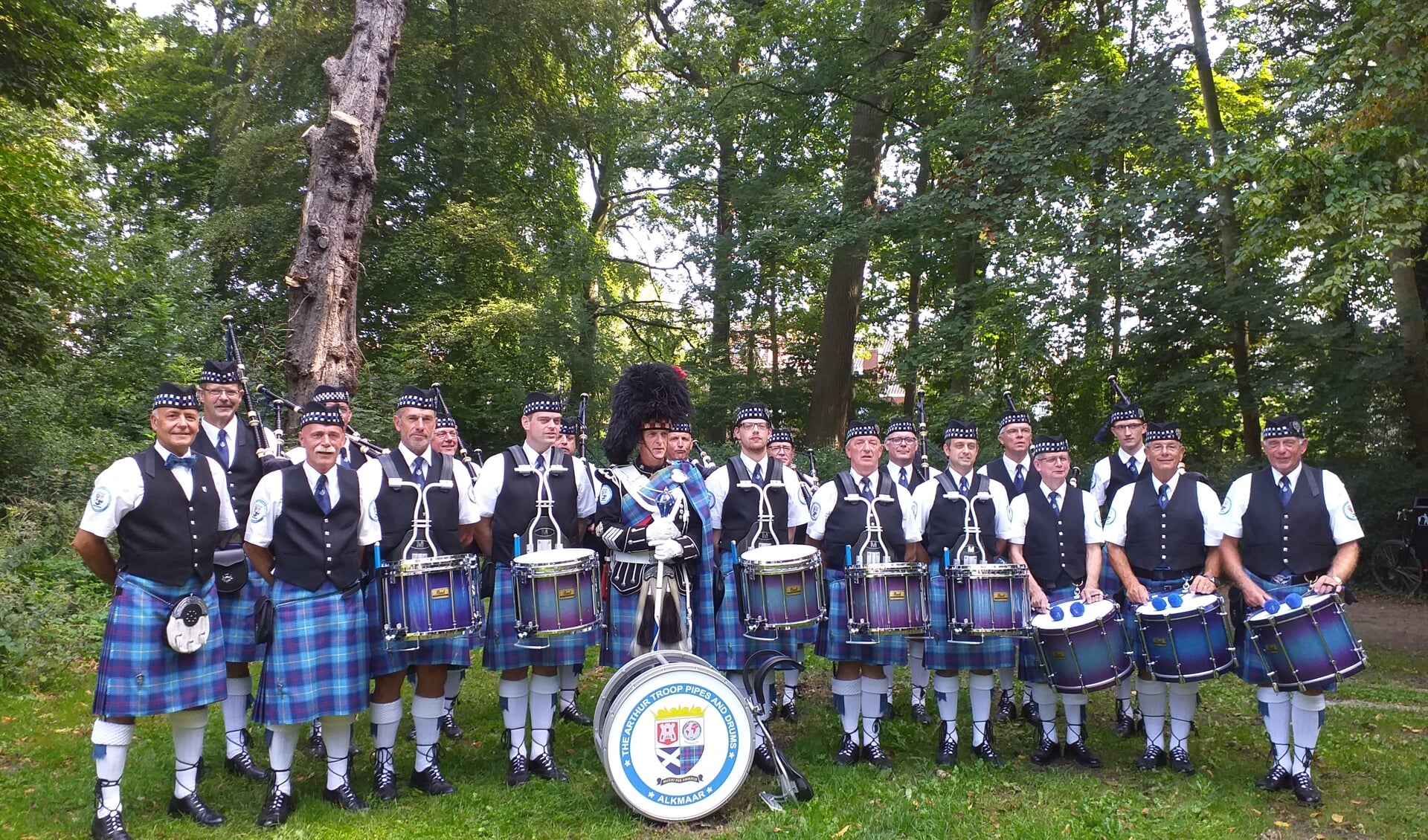 The Arthur Troop Pipes and Drums.