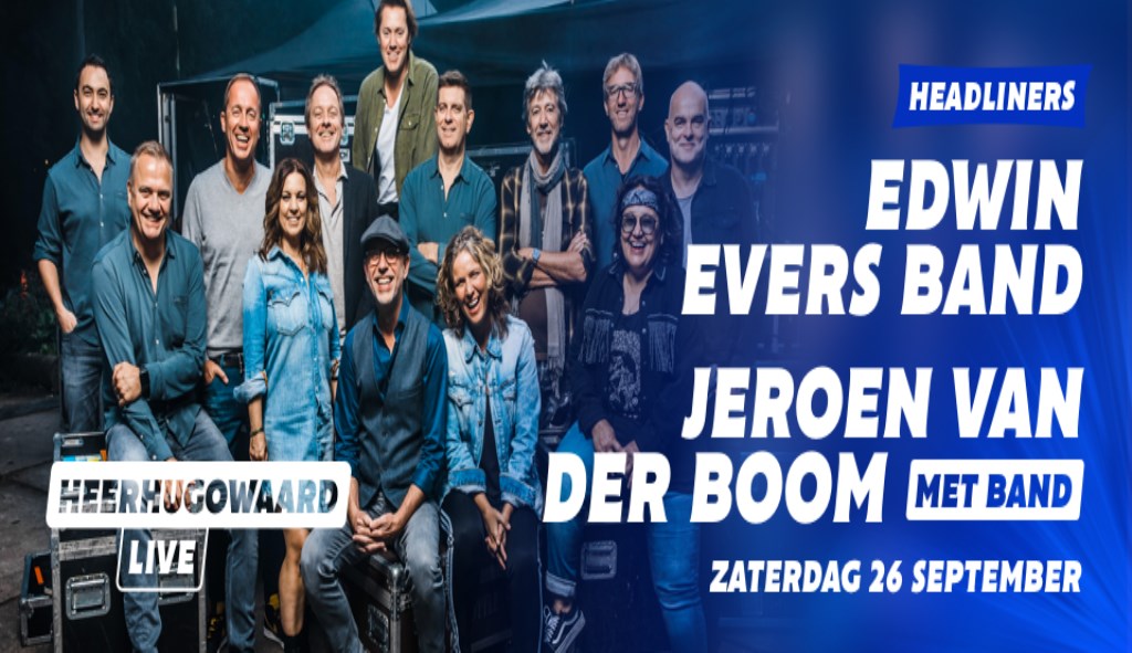 Ook Edwin Evers Band op Heerhugowaard Live