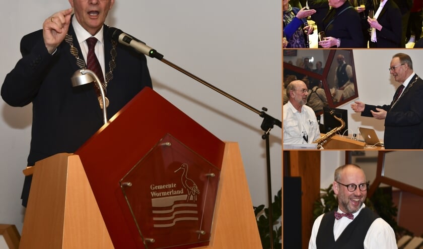 Burgemeester Peter Tange, ook in zijn laatste nieuwjaarsspeech bevlogen.