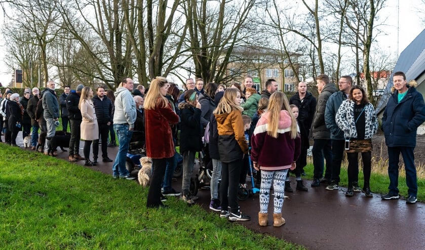 Grote drukte op het Oudelandsdijkje.