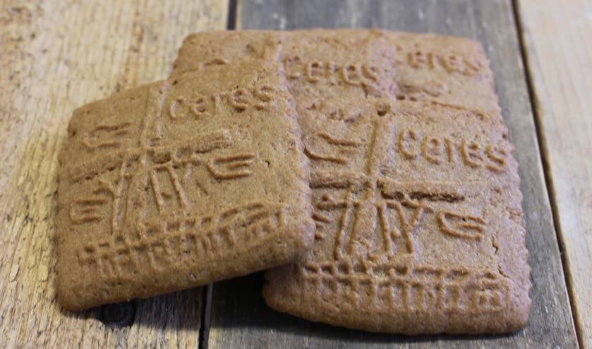 Speciale koeken met opdruk molen Ceres.
