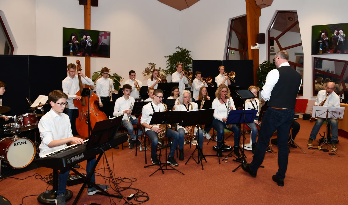 Muziek maestro! Het jeugdorkest Ratatouille vermaakte het publiek muzikaal.