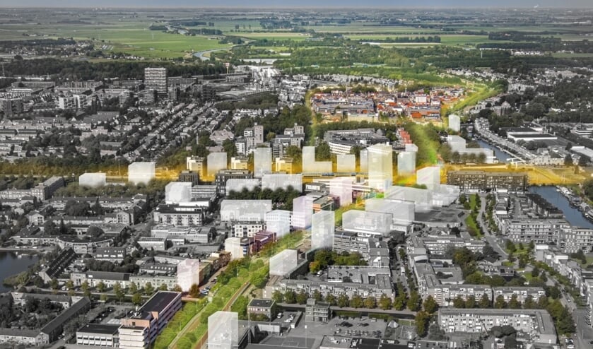 Artist impression van het gebied zoals dat er over jaren uit moet zien.