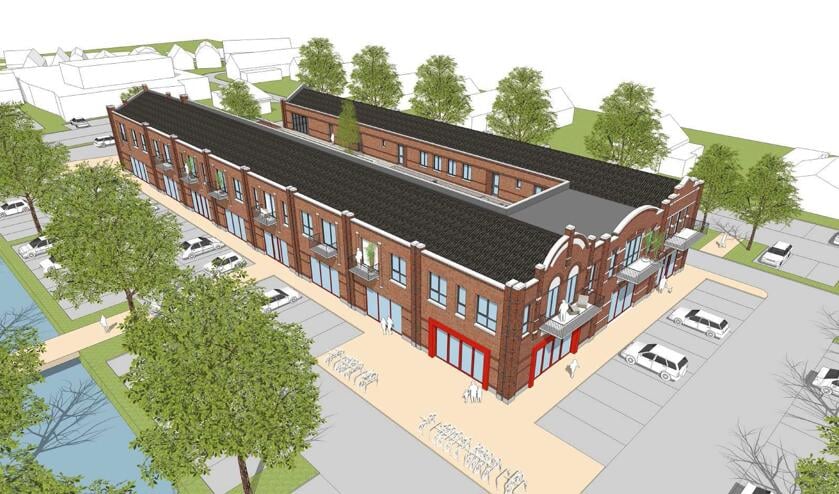 Het ontwerpplan van de 'bieblocatie'.