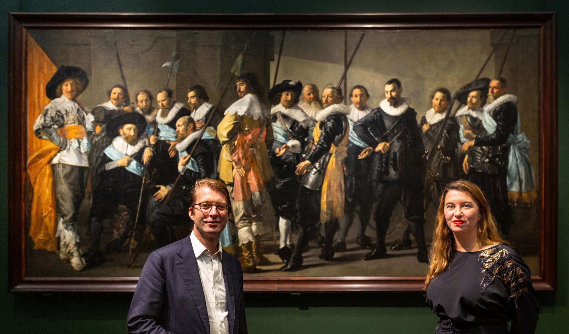 Taco Dibbets, Directeur Rijksmuseum, en Ann Demeester, Directeur Frans Hals Museum voor ‘De Magere Compagnie’ 