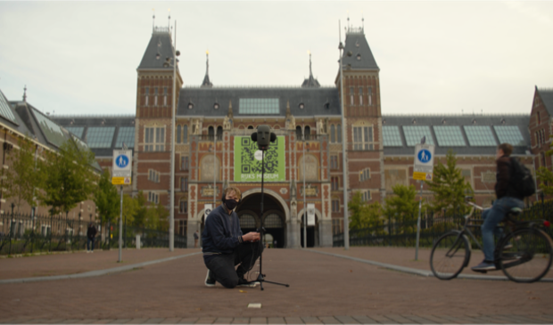 <p>Normaal is het bij het Rijksmuseum heel druk tijdens de Marathon van Amsterdam.</p>