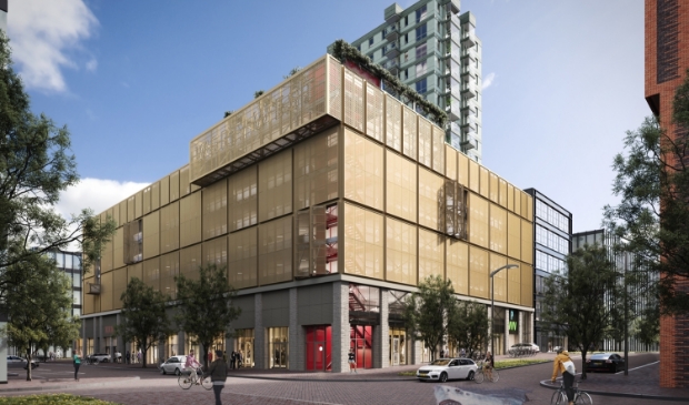 <p>De openbare parkeervoorziening op NDSM-werf.</p>