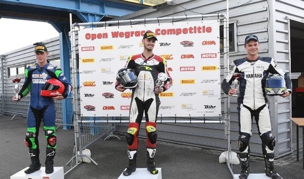 Nick op plek drie op het podium.