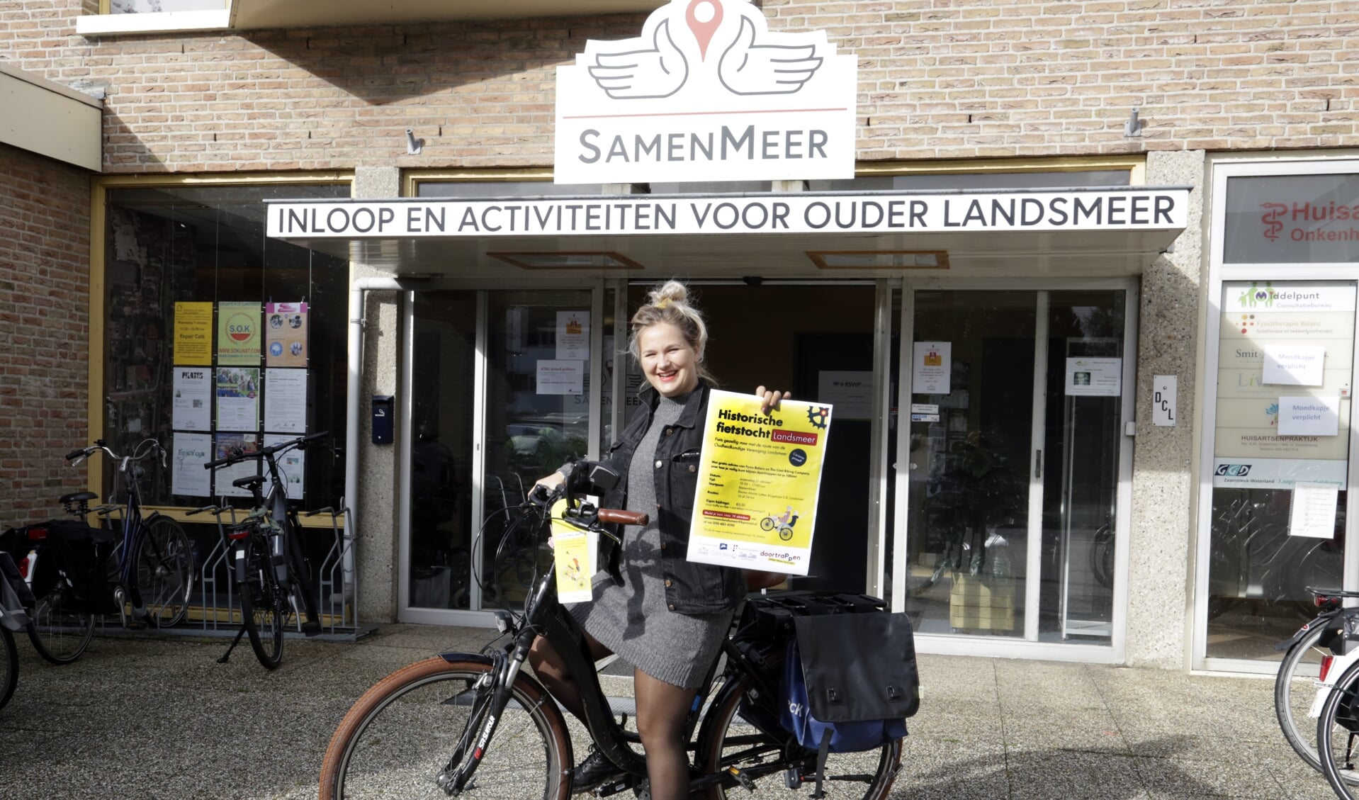 Kim Kreeft is coördinator van Vervoerregio Amsterdam en is in Landsmeer aan de slag gegaan om de fietstocht mogelijk te maken.