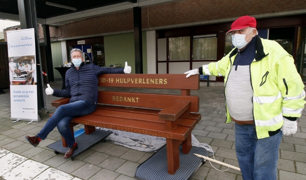 <p>Links Edwin van de Meer en rechts Henk Janissen.. </p>