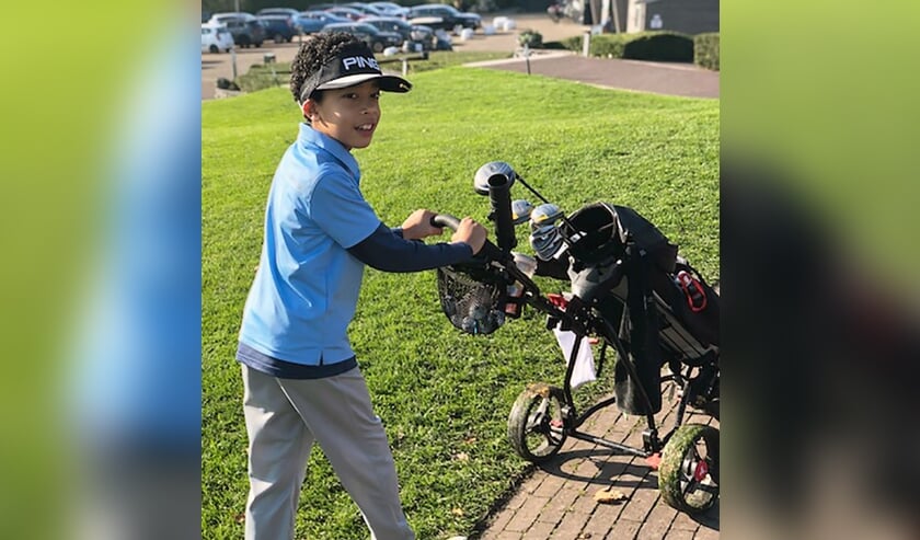 Noah Luitwinkel: ,,Ik vind Tiger heel goed omdat hij de Masters zo vaak heeft gewonnen. Het is ook mijn droom, de Masters winnen.''