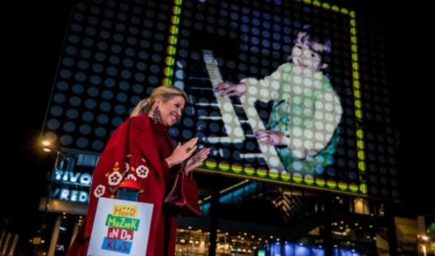<p>Koningin Máxima bij het MuziekopleidersAkkoord van Méér Muziek in de Klas. </p>