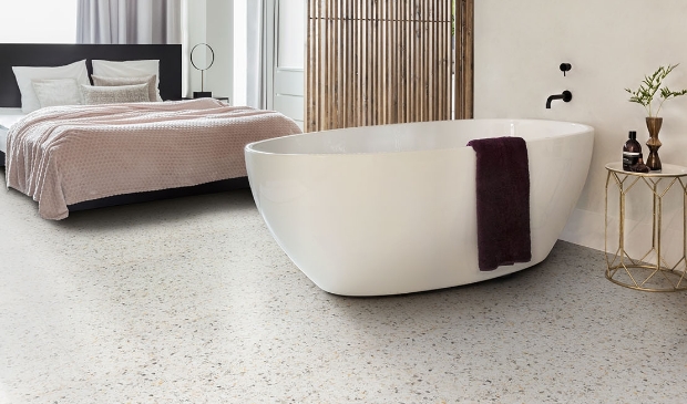 <p>Italiaanse look met Terrazzo vloer.</p>