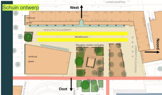 <p>Concept-ontwerp vergroening Lambertus Zijlplein. </p>