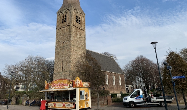 <p>Gebakkraam Kerkplein Heemskerk.</p>