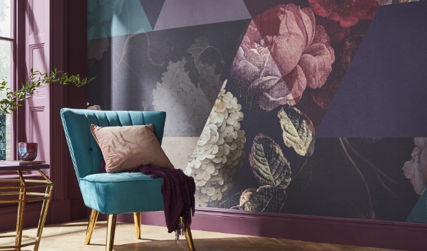 <p>Nieuwe look met behang.</p>