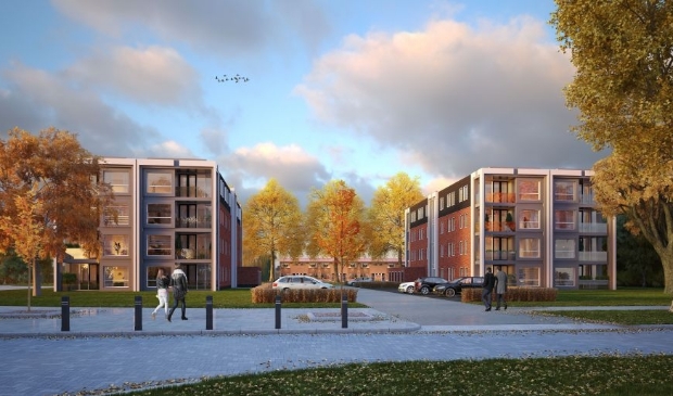 <p>Sfeerimpressie van de kleinschalige appartementengebouwen.</p>