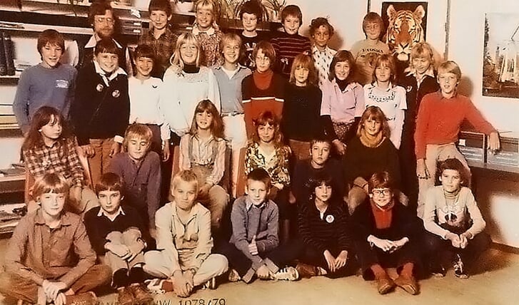 De klas uit 1978/1979 van Nieuwe Gouw.