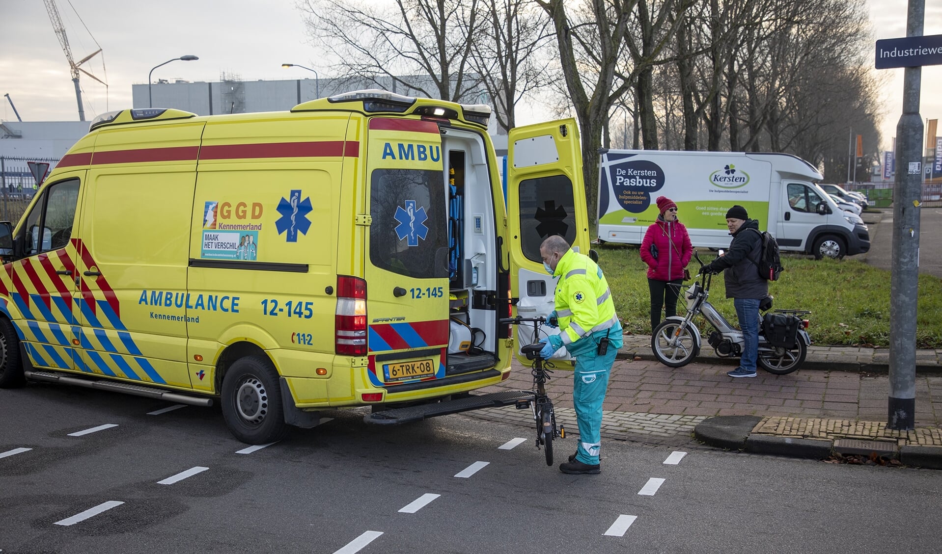 Een fietsster raakte eind vorig jaar gewond na een aanrijding met een auto in de Waarderpolder. 