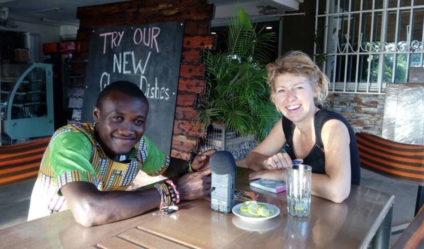 Sandra Korse in Ghana.