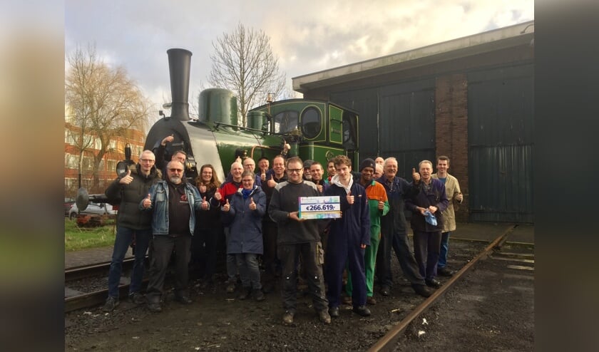 Tevreden gezichten bij de Museumstoomtram op donderdagmorgen 6 februari.