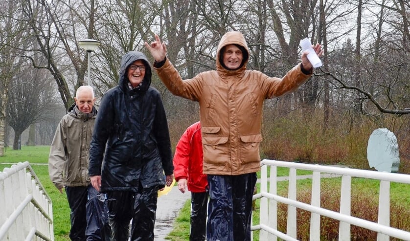 Wandelen in de regen...